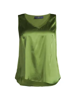 Gia Silk V-Neck Top