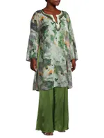 Valentina Marbled Silk Tunic