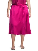 Bellini Silk Midi-Skirt