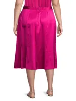 Bellini Silk Midi-Skirt