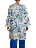 Valentina Marbled Silk Tunic