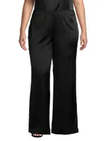 Sofia Stretch-Silk Palazzo Pants