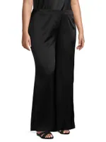 Sofia Stretch-Silk Palazzo Pants