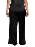 Sofia Stretch-Silk Palazzo Pants