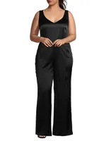 Sofia Stretch-Silk Palazzo Pants