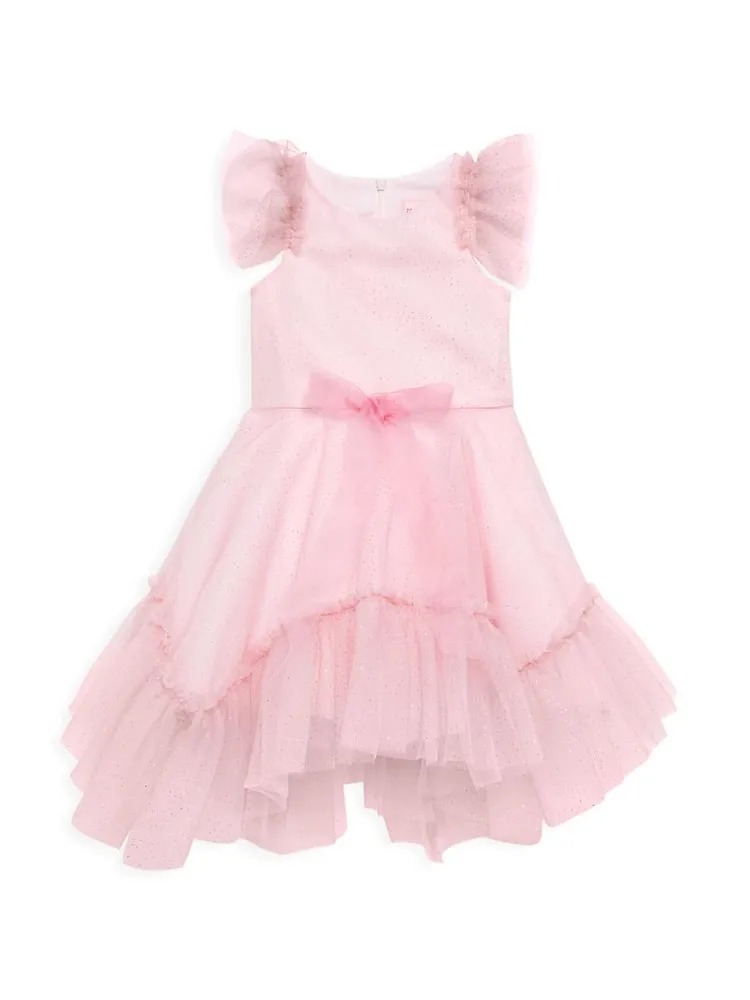 Little Girl's Sadie Glittery Tulle Dress