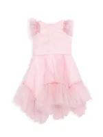 Little Girl's Sadie Glittery Tulle Dress