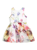 Little Girl's Becky Floral Organza Dress