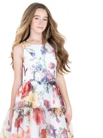 Little Girl's Becky Floral Organza Dress