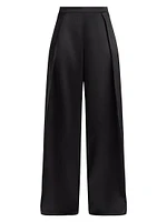 Pleated High-Rise Wide-Leg Pants