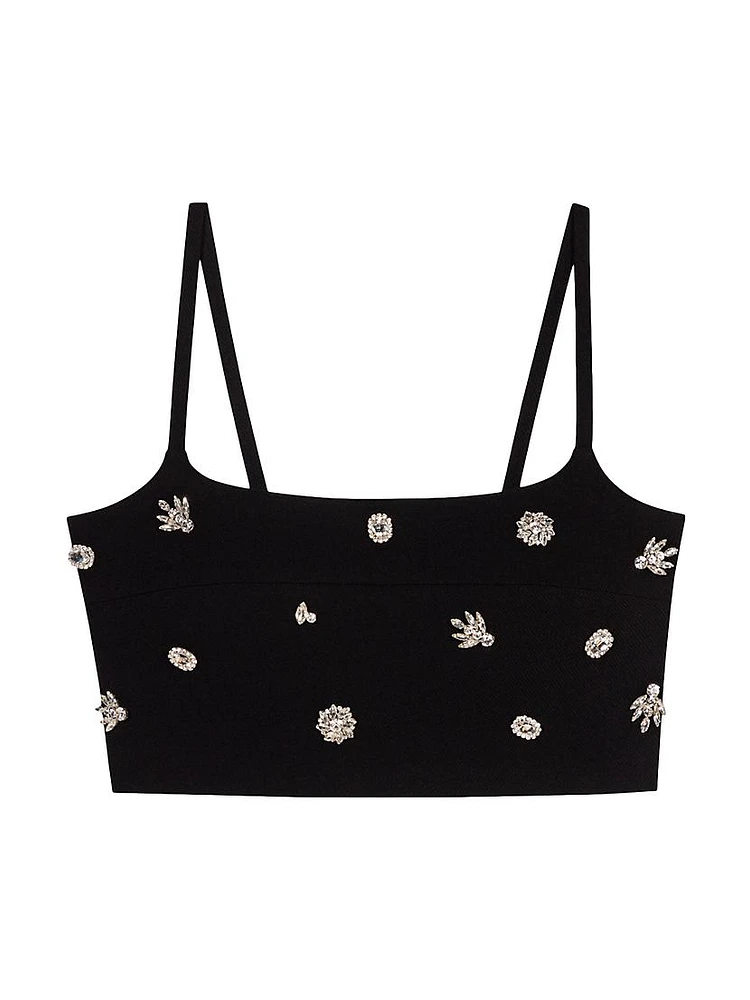 Diamanté Crop Top