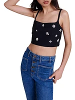 Diamanté Crop Top