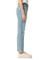 The Honor High-Rise Ankle-Crop Stretch Jeans