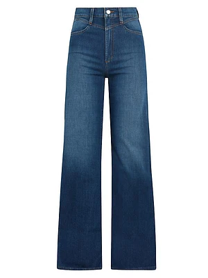 The Goldie High-Rise Stretch Palazzo Jeans