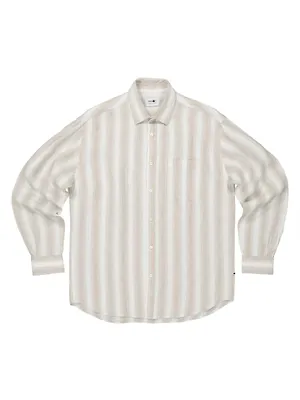 Deon Striped Button-Front Shirt