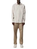 Deon Striped Button-Front Shirt