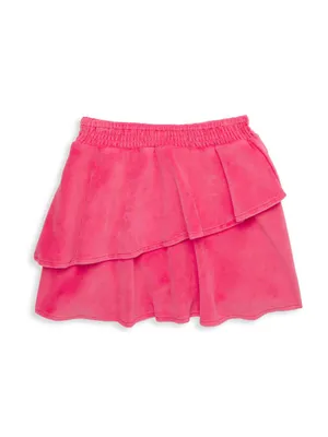 Little Girl's & Remi Double Ruffle Skirt