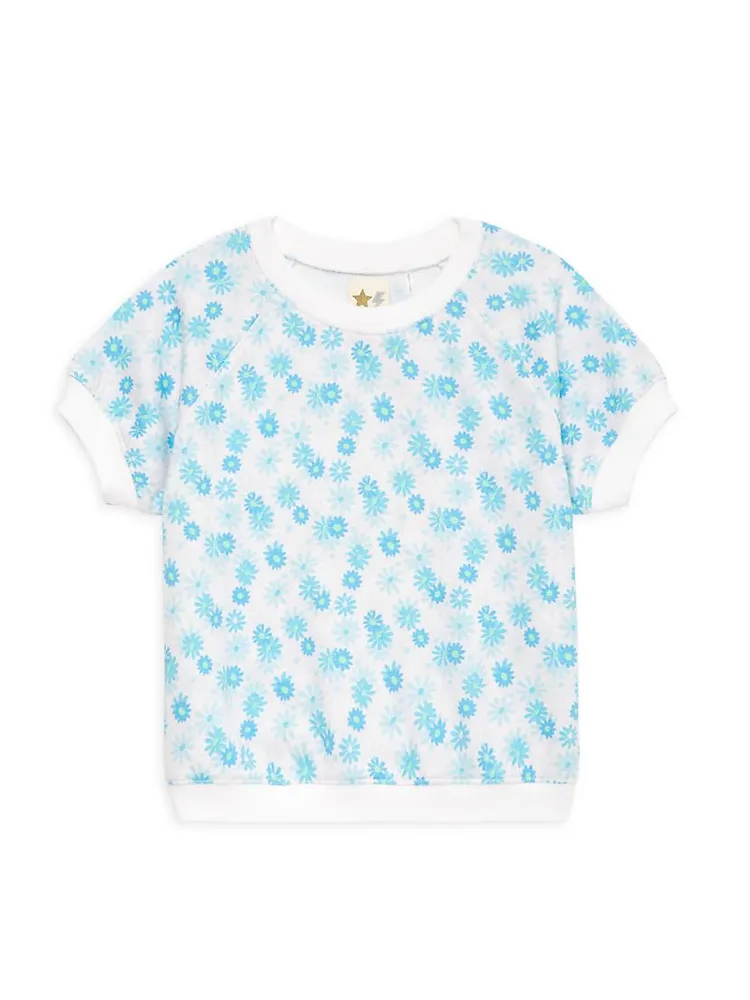 Little Girl's & Chloe Floral Sweatshirt