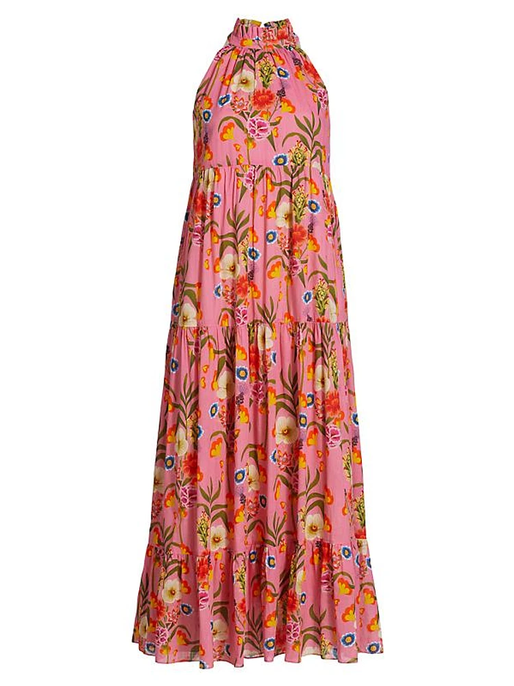 Pandora Voile Tiered Maxi Dress