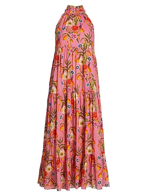 Pandora Voile Tiered Maxi Dress