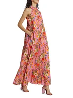 Pandora Voile Tiered Maxi Dress