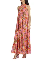 Pandora Voile Tiered Maxi Dress