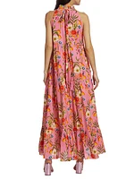 Pandora Voile Tiered Maxi Dress