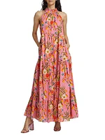 Pandora Voile Tiered Maxi Dress