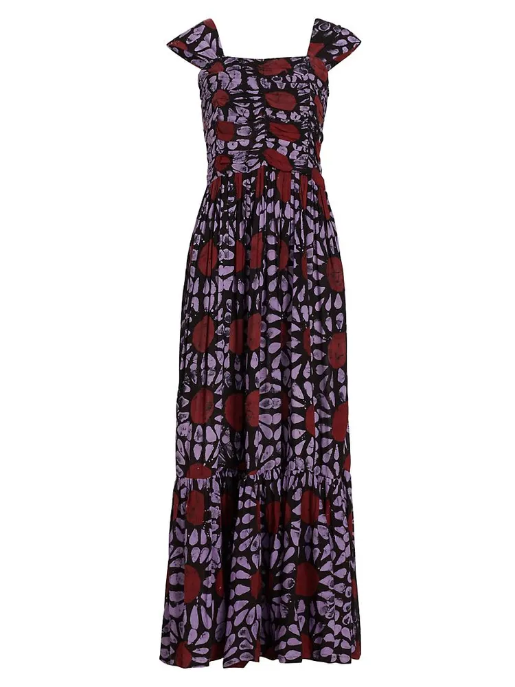 Olumide Cap-Sleeve Maxi Dress