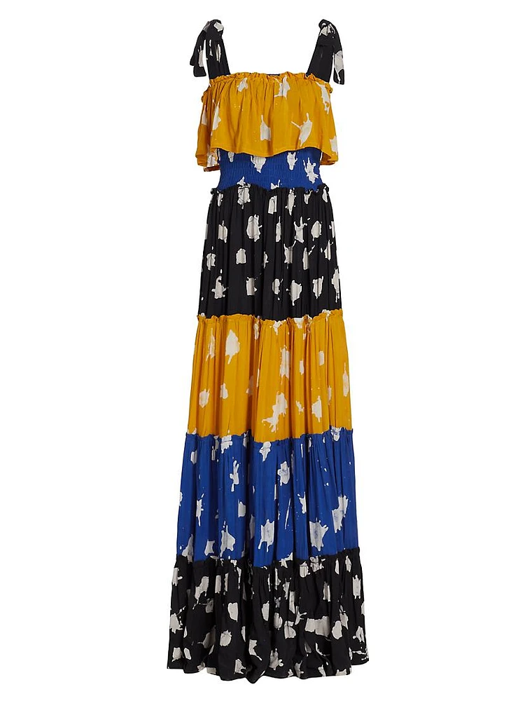 Dotun Tiered Sleeveless Maxi Dress