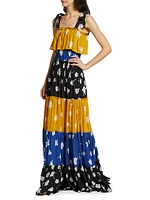 Dotun Tiered Sleeveless Maxi Dress