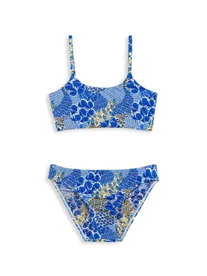 Little Girl's & 2-Piece Karol Bikini Set