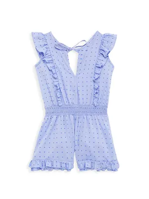 Little Girl's & Raja Ruffle-Trim Romper