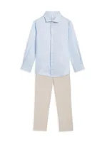 Little Boy's & Remote Button-Up Shirt