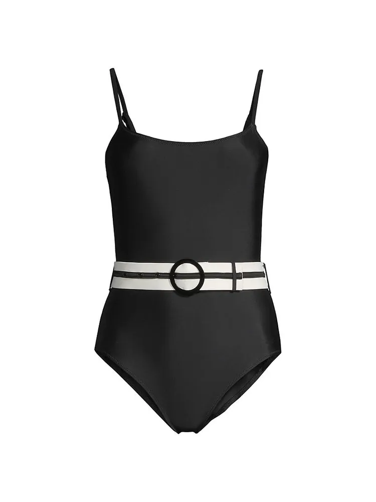 The Nina Belted One-Piece Swimsuit