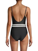 The Nina Belted One-Piece Swimsuit