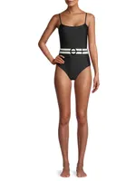 The Nina Belted One-Piece Swimsuit