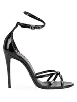 Ilse Patent Leather Stiletto Sandals