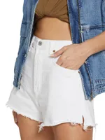 Marlow High-Rise Cut-Off Denim Shorts