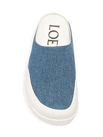 LOEWE x Paula's Ibiza Terra Vulca Denim Slip-On Sneakers