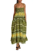 Viviana Geometric Braided Maxi Dress