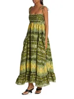 Viviana Geometric Braided Maxi Dress