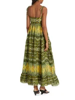 Viviana Geometric Braided Maxi Dress