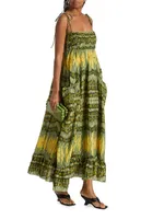 Viviana Geometric Braided Maxi Dress