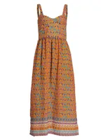 Beatriz Geometric Midi-Dress