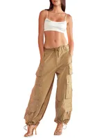 Relaxed Nylon Cargo Pants