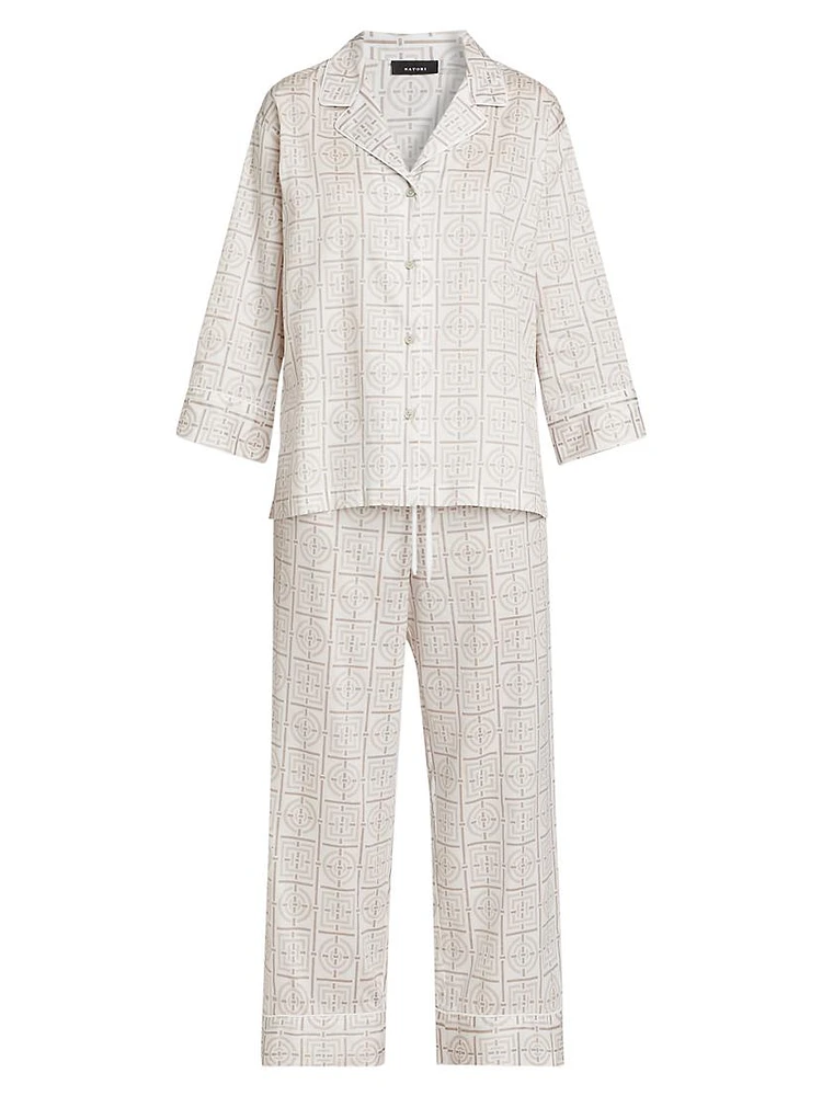 Infinity Cotton Sateen Pajama Set