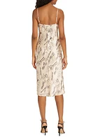 Jodie Chain-Print Silk Dress