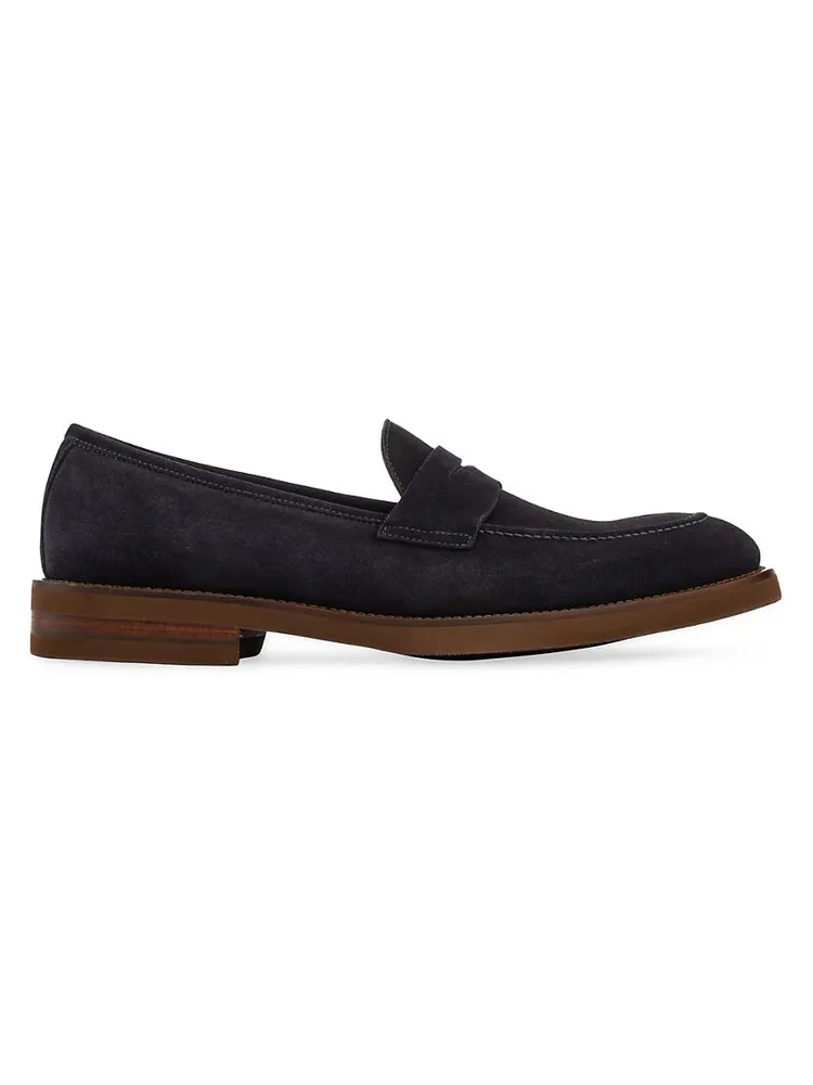 Brady Suede Penny Loafers