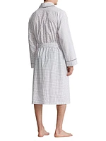 Plaid Cotton Oxford Robe